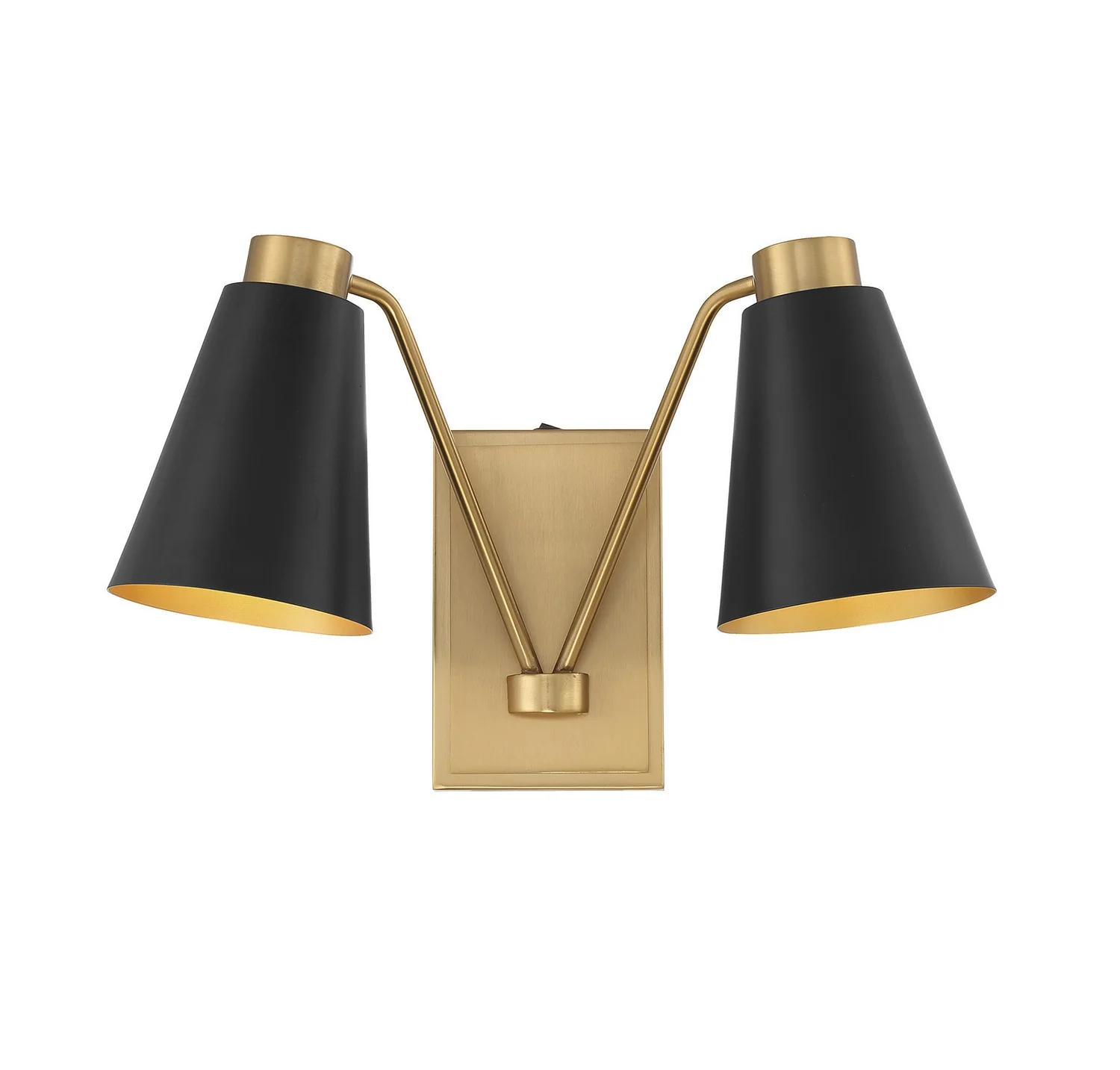 Two Light Wall Sconce M90076MBKNB