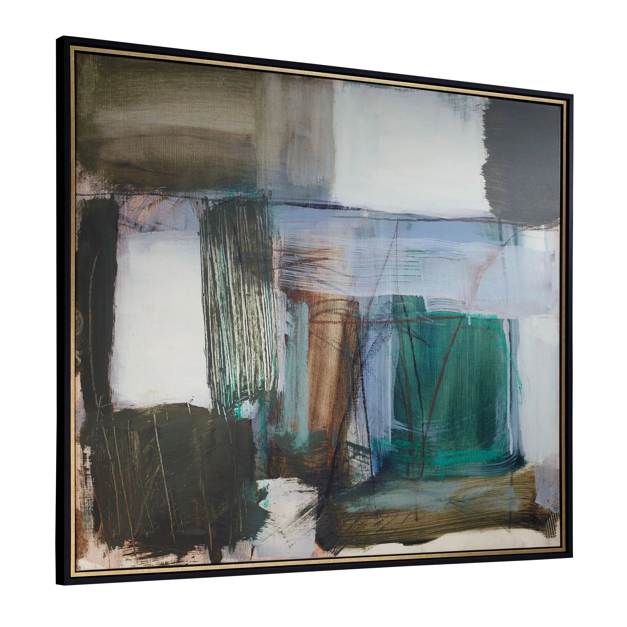 Green Fields Abstract Art