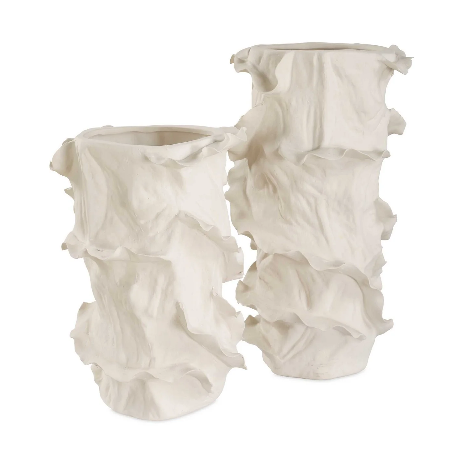 Ripple Crest Vases Set 2