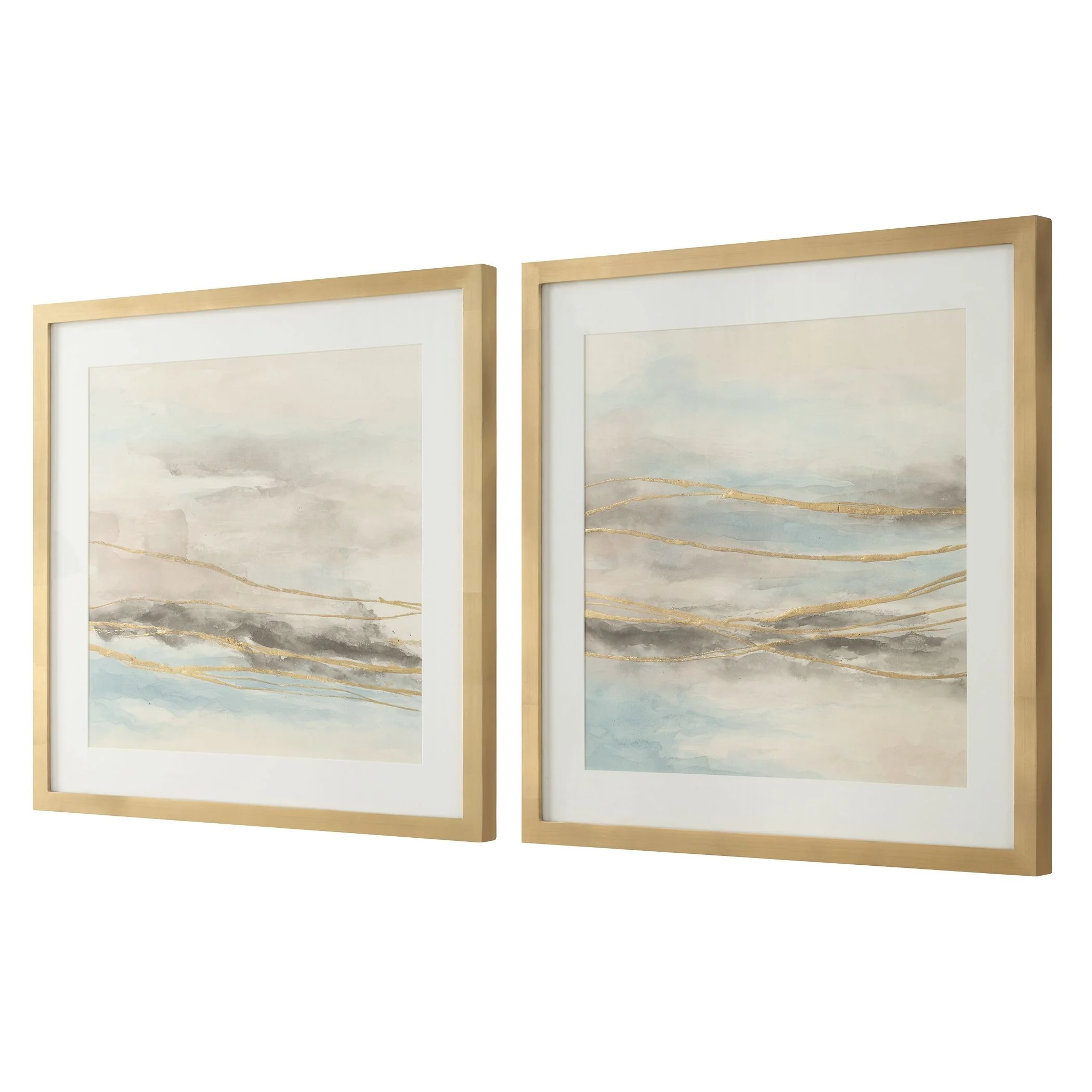 So Golden Landscape Prints Set 2