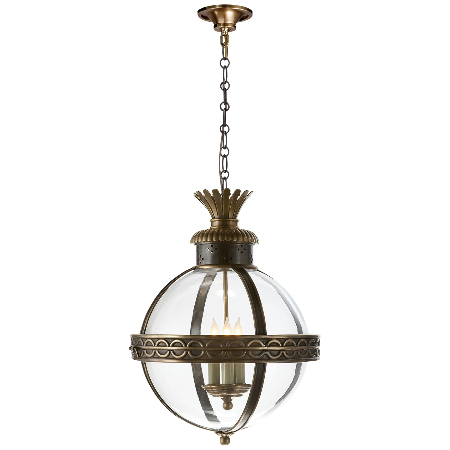Crown Top Globe Chandelier